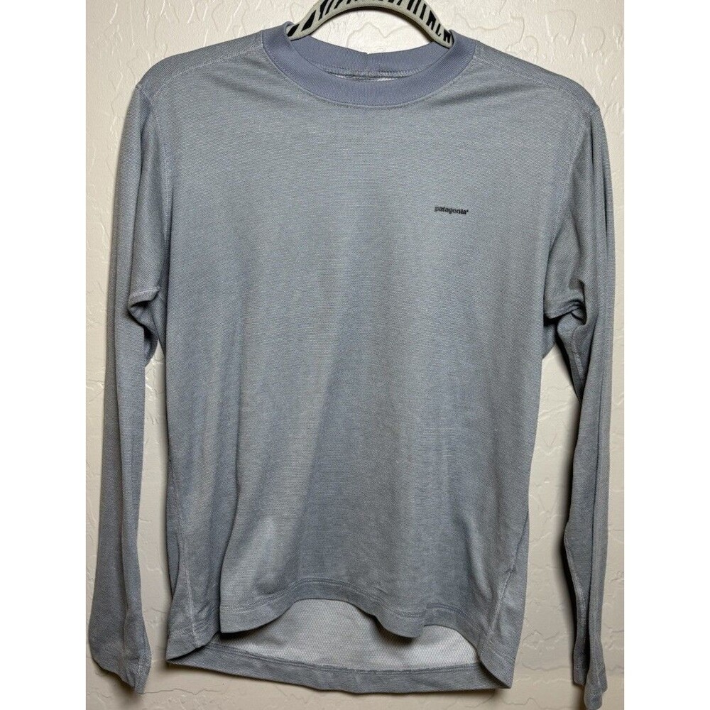 Patagonia Capilene Mens S Gray Long Sleeve Base Layer Outdoor Top